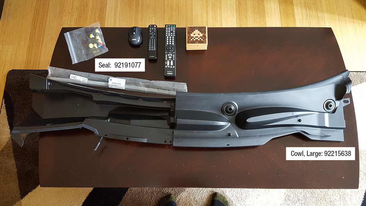 Windshield cowl documentation