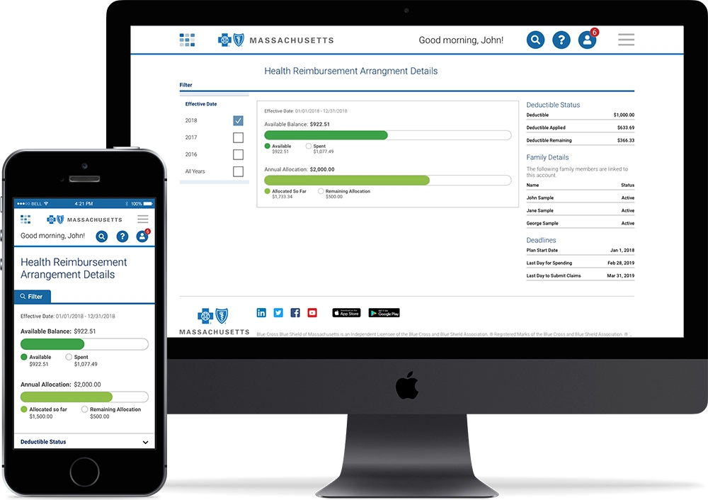 Blue Cross Blue Shield of MA Responsive Web Platform